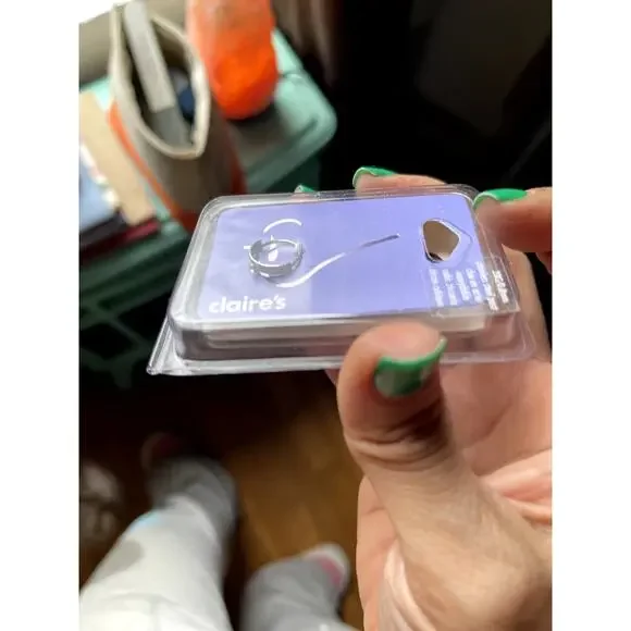 MINI DECORATIVE NOSE RING-STAINLESS STEEL-0.8 MM-STYLISH-BRAND NEW! - Picture 2 of 3